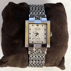 LOIS HILL Unisex Automatic Sterling Silver Bracelet Automatic Watch NWOT RARE